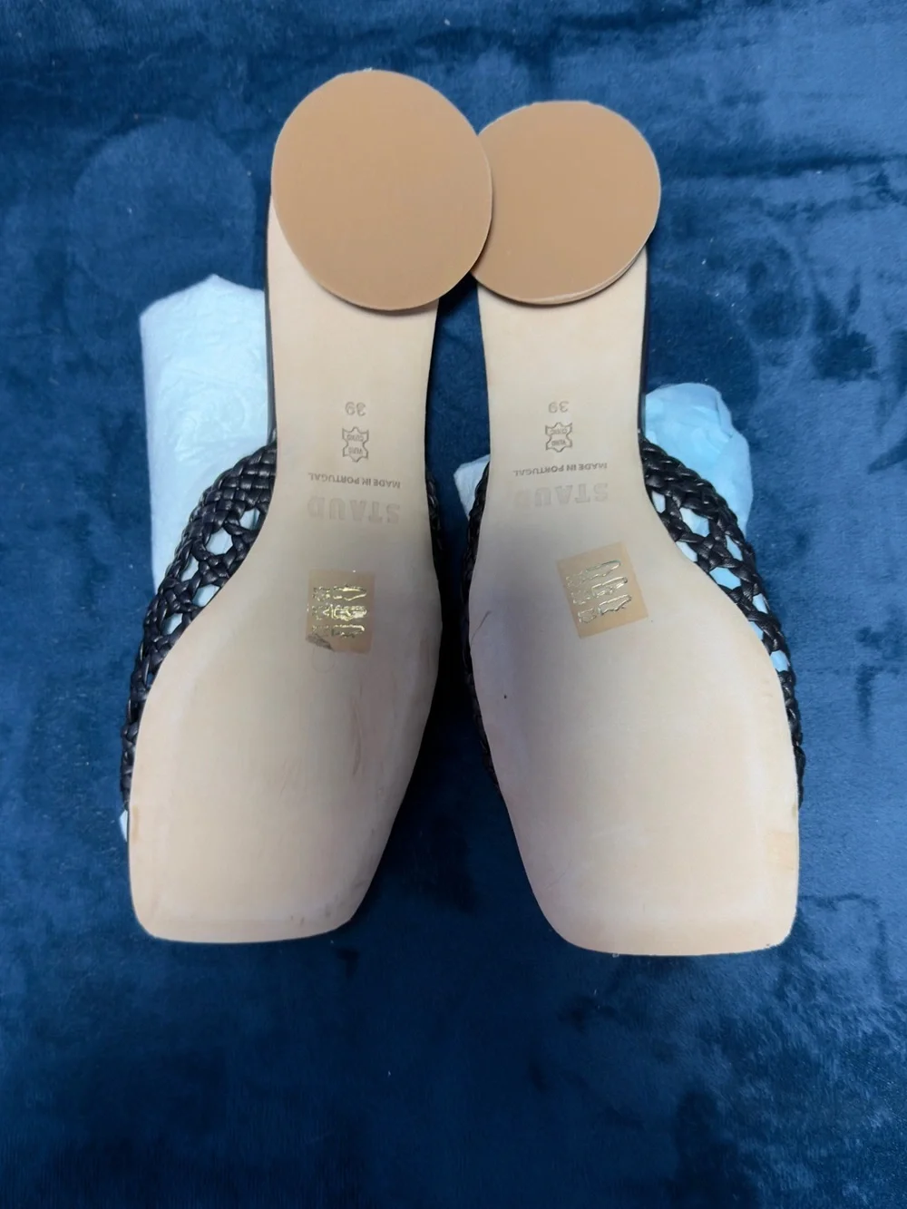 STAUD Women's Simone Crochet Heels 🆕 - Picture 4 of 7